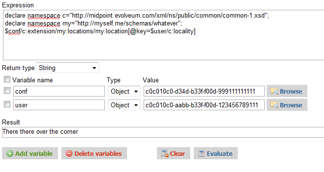 xpath debug page user
