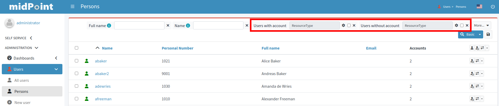 Person archetype screenshot