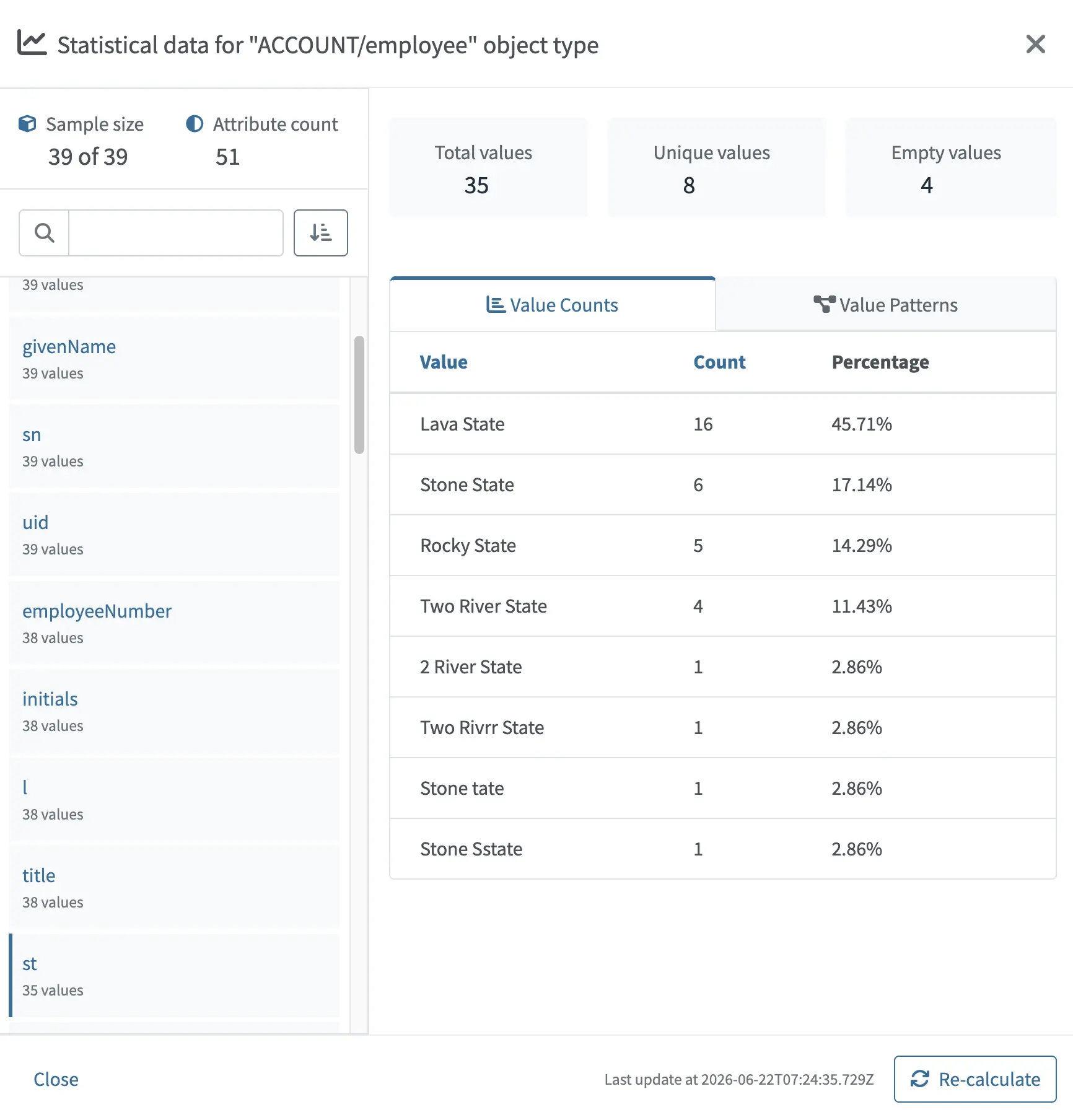 statistics basic view