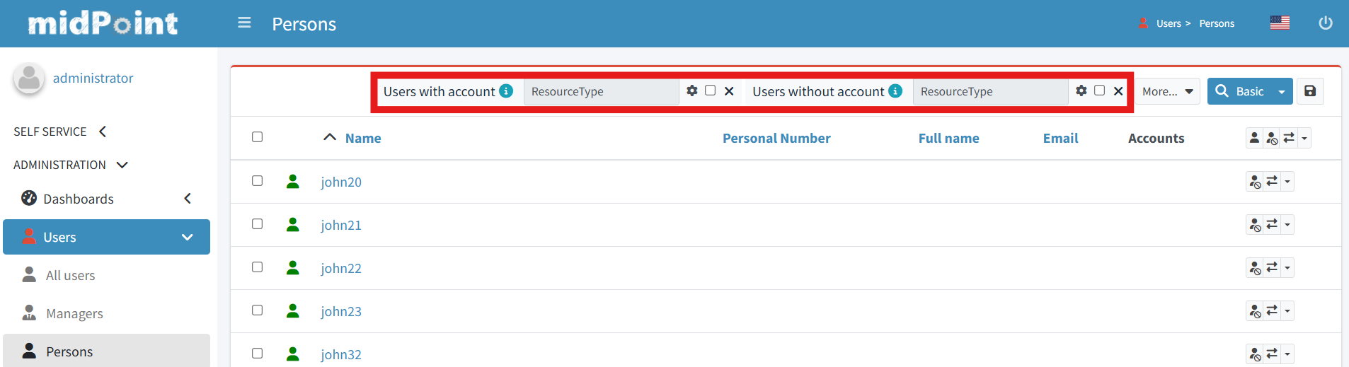 Example of using the Person archetype